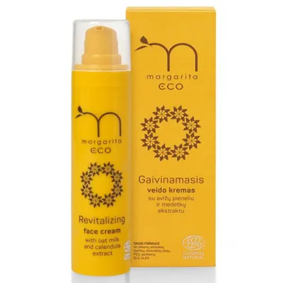 Margarita Eco Moisturising Face Cream with Oat Milk and Calendula Extract (Nawilżający krem do twarzy)
