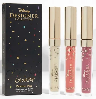 ColourPop ColourPop x Disney, Ultra Glossy Lip (Zestaw 3 błyszczyków do ust)