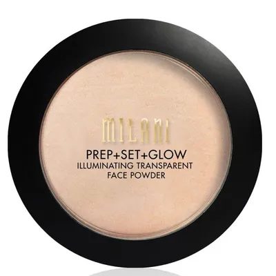 Milani Prep + Set + Glow Illuminating Transparent Face Powder (Puder prasowany 3 w 1)