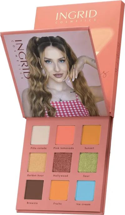 Ingrid Cosmetics Ingrid x Team X,  Summer Evenings Eyeshadow Palette (Paleta cieni do powiek)