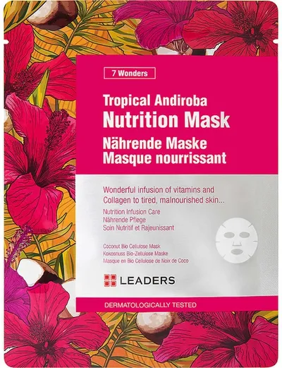 Leaders 7 Wonders, Tropical Andiroba Nutrition Mask (Łagodząco-nawilżająca maska w płachcie)