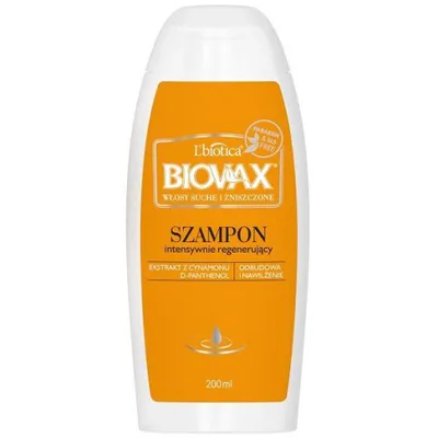 L'biotica Biovax, Intensywnie regenerujący szampon do włosów suchych i zniszczonych