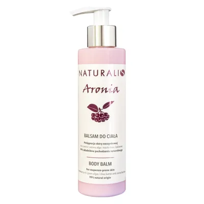 Produkty Naturalne Naturalis Aronia, Pielęgnacja skóry naczynkowej, balsam do ciała (nowa wersja)