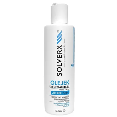 Solverx Atopic Skin, Olejek do demakijażu twarzy i oczu