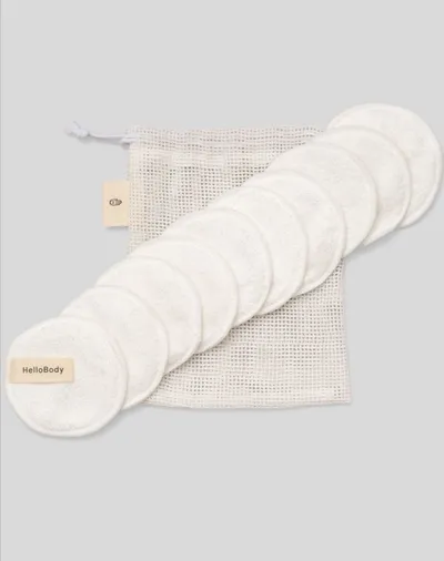 HelloBody Hello Bamboo, Pads (Płatki kosmetyczne wielokrotnego użytku)