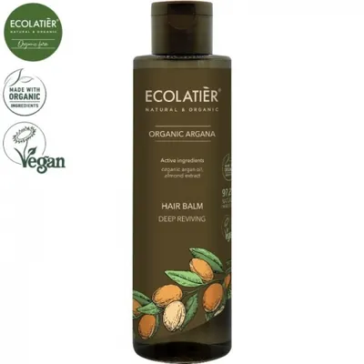 Ecolatier Organic Argana, Hair Balm  Deep Reviving (Balsam do włosów głęboko odżywiający)