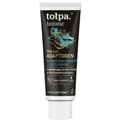 Tołpa Holistic, Pro Age Adaptogen, Wygładzający krem-maska przeciwzmarszczkowy na noc