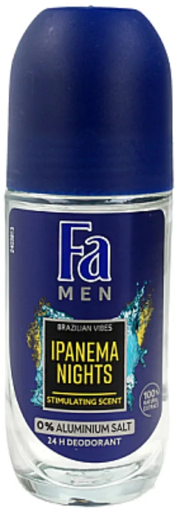Fa Men Brazilian Vibes Ipanema Nights, Deo Roll-on (Dezodorant w kulce dla mężczyzn)