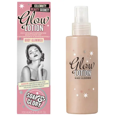 Soap & Glory Glow Lotion, Fragranced Body Lotion (Perfumowany balsam do ciała z rozświetlającymi drobinkami)