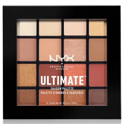 NYX Professional Makeup Ultimate, Warm Neutrals Shadow Palette (Paleta 16 cieni do powiek)