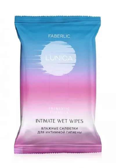 Faberlic Lunica, Nawilżane chusteczki do higieny intymnej