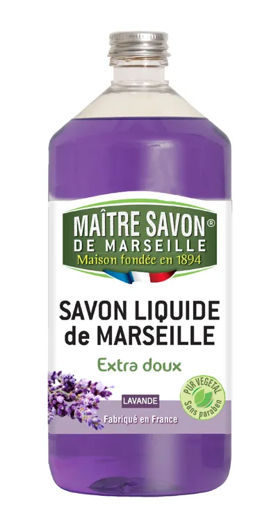 Maitre Savon de Marseille Savon Liquide de Marseille Lavande (Mydło marsylskie w płynie `Lawenda`)