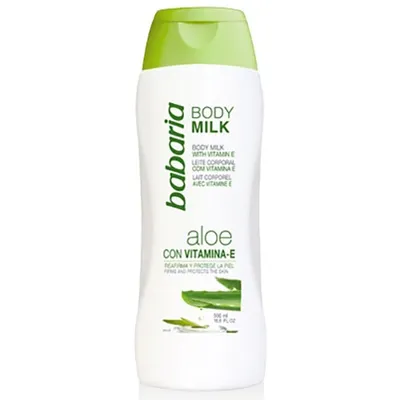 Babaria Natural Cosmetics Body Milk Aloe Vera  witch Vitamina E (Mleczko do ciała `Aloes + witamina E`)