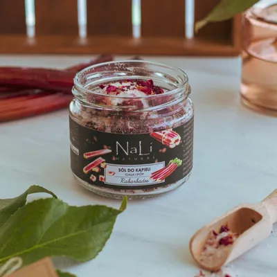 Nali Natural Sól do kąpieli  ciała i stóp `Rabarbados`