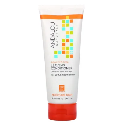 Andalou Naturals Argan Oil & Shea, Moisture Rich Leave-In Conditioner (Odżywka bez spłukiwania z olejkiem arganowym i masłem shea)