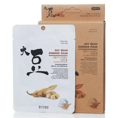 Mitomo Soy Bean Essence Mask (Maska z soją)