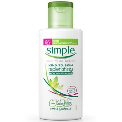Simple Sensitive Skin Experts, Kind to Skin, Replenishing Rich Moisturiser (Odżywczy krem nawilżający)