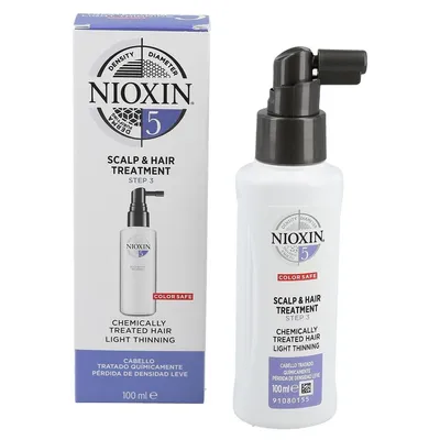 Nioxin System 5, Scalp & Hair Treatment (Kuracja zagęszczająca  do włosów po zabiegach chemicznych z niewielką skłonnością do wypadania)