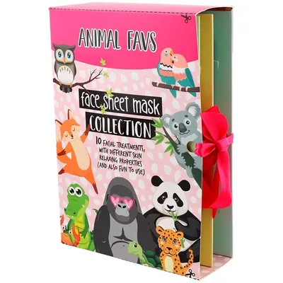 Action Animal Favs Face Sheet Mask Collection (Zestaw maseczek w płachcie do twarzy)