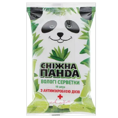 Snizhna Panda Chusteczki nawilżane z ekstraktem z limonki