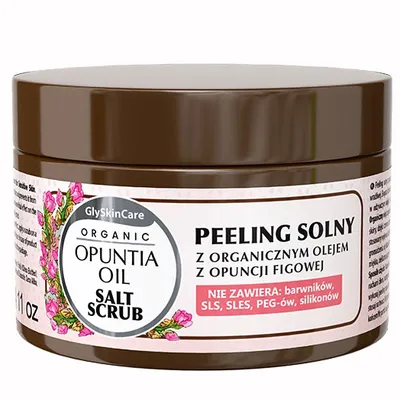 GlySkinCare Organic Opuntia Oil Salt Scrub (Peeling solny z organicznym olejem z opuncji figowej)