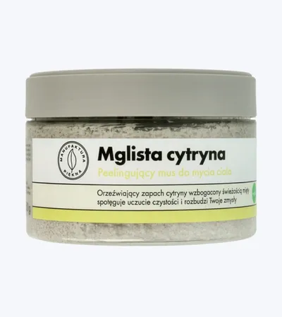 Manufaktura Piękna Peelingujący mus do mycia ciała `Mglista cytryna`