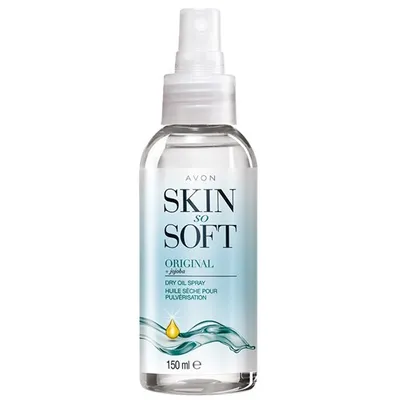 Avon Skin So Soft, Original, Dry Oil Spray (Suchy olejek do ciała w sprayu z olejkiem jojoba `Satynowa gładkość` (nowa wersja))