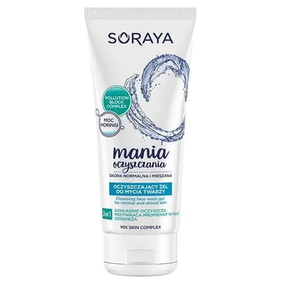 Soraya Mania Oczyszczania, Żel oczyszczający do mycia twarzy 3 w 1