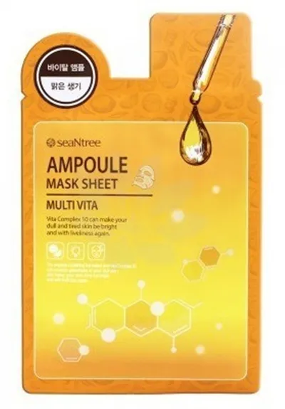 SeaNtree Multi Vita Ampoule Mask Sheet (Witaminowa maseczka na bawełnianej płachcie)