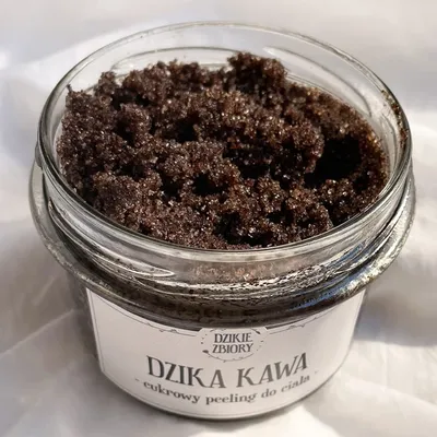 Dzikie Zbiory Cukrowy peeling do ciała `Dzika kawa`