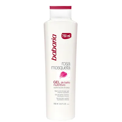 Babaria Natural Cosmetics Rosa Mosqueta, Nourishing Bath and Shower Cream (Kremowy żel pod prysznic z wyciągiem z róży piżmowej)