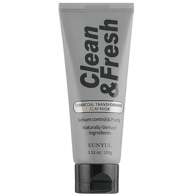 Eunyul Clean & Fresh Charcoal Transforming Clay Mask (Gliniana maska do twarzy)