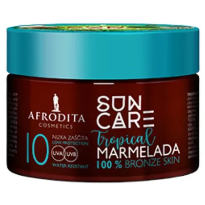 Kozmetika Afrodita (Afrodita Cosmetics) Sun Care, Marmolada Tropical SPF 10 (Przyspieszacz do opalania)