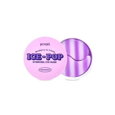 Petitfee Blueberry & Cream, Ice-Pop Hydrogel Eye Mask (Hydrożelowe płatki pod oczy)