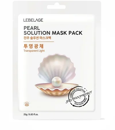 Lebelage Pearl Solution Mask Pack (Nawilżająca maska w płachcie z ekstraktem z pereł)