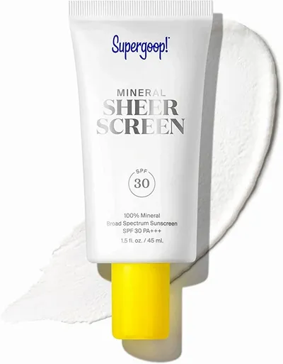 Supergoop Sheer Screen 100% Mineral Sunscreen Primer (Filtr przeciwsłoneczny SPF 30 PA+++)
