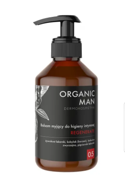 Organic Life Organic Man, Balsam myjący do męskiej higieny intymnej regenerujący