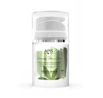 Apis Cannabis Home Care, Łagodząco-regenerujący krem do twarzy na bazie oleju konopnego