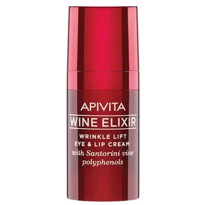 Apivita Wine Elixir Cream, Wrinkle Lift Eye & Lip Cream (Liftingujący krem do skóry wokół oczu i ust)