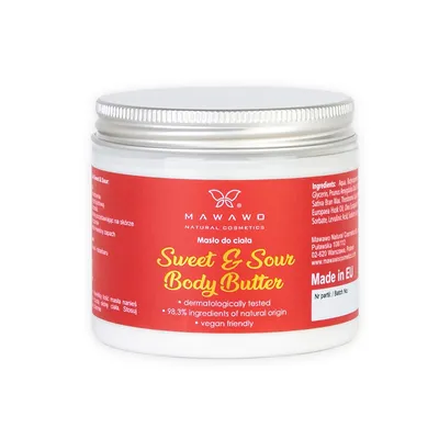 Mawawo Natural Cosmetics Sweet & Sour Body Butter (Masło do ciała)