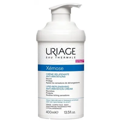 Uriage Xemose, Lipid Replenishing Anti-Irritation Cream, Face - Body, Very dry skin prone to atopy (Krem uzupełniający lipidy do twarzy i ciała, do skóry bardzo suchej)