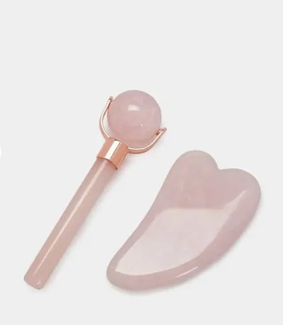 Sinsay Face Roller Set (Masażer do twarzy i kamień Gua Sha)