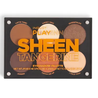 Inglot Playinn, Sheen Tangerine Eyeshadow Palette (Paleta cieni do powiek)