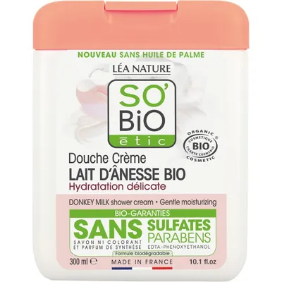 SO'BiO Etic Lait d`Anesse, Douche & Bain Lacte (Krem pod prysznic i do kąpieli `Ośle mleko`)