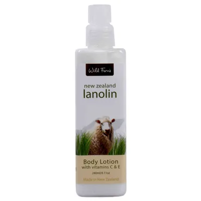 Wild Ferns Lanolin, Body Lotion (Intensywnie nawilżające mleczko do ciała z witaminami C i E)