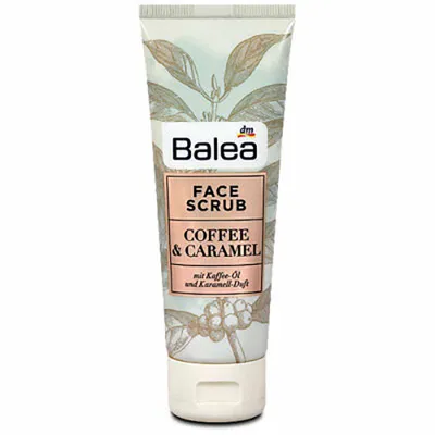 Balea Face Scrub Coffee & Carmel (Peeling do twarzy `Kawa i karmel`)