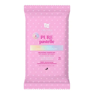 AA Intymna for Girls, Delikatne chusteczki do higieny intymnej `Pure Pastelle`