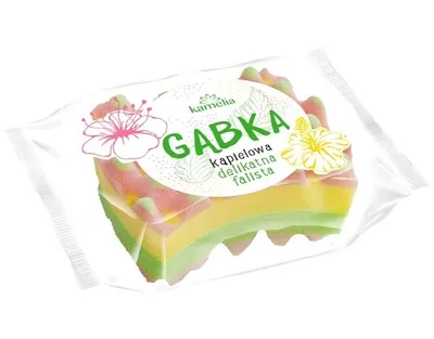 Kamelia Gąbka do kąpieli falista