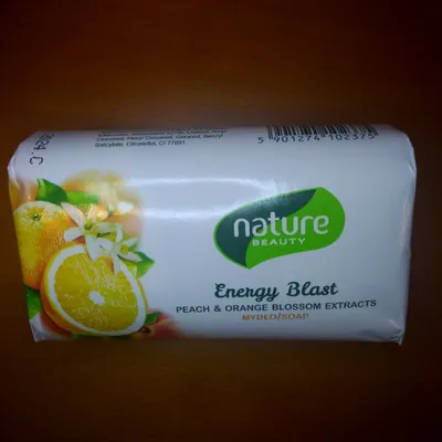 Nature Beauty Energy Blast Peach & Orange Blossom Extracts Soap (Mydło w kostce `Ekstrakt z brzoskwini i z kwiatu pomarańczy`)