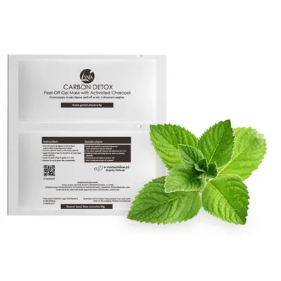 Lynia Carbon Detox, Peel-off Gel Mask with Activated Charcoal (Oczyszczająca maska algowa peel-off w żelu z węglem aktywnym)